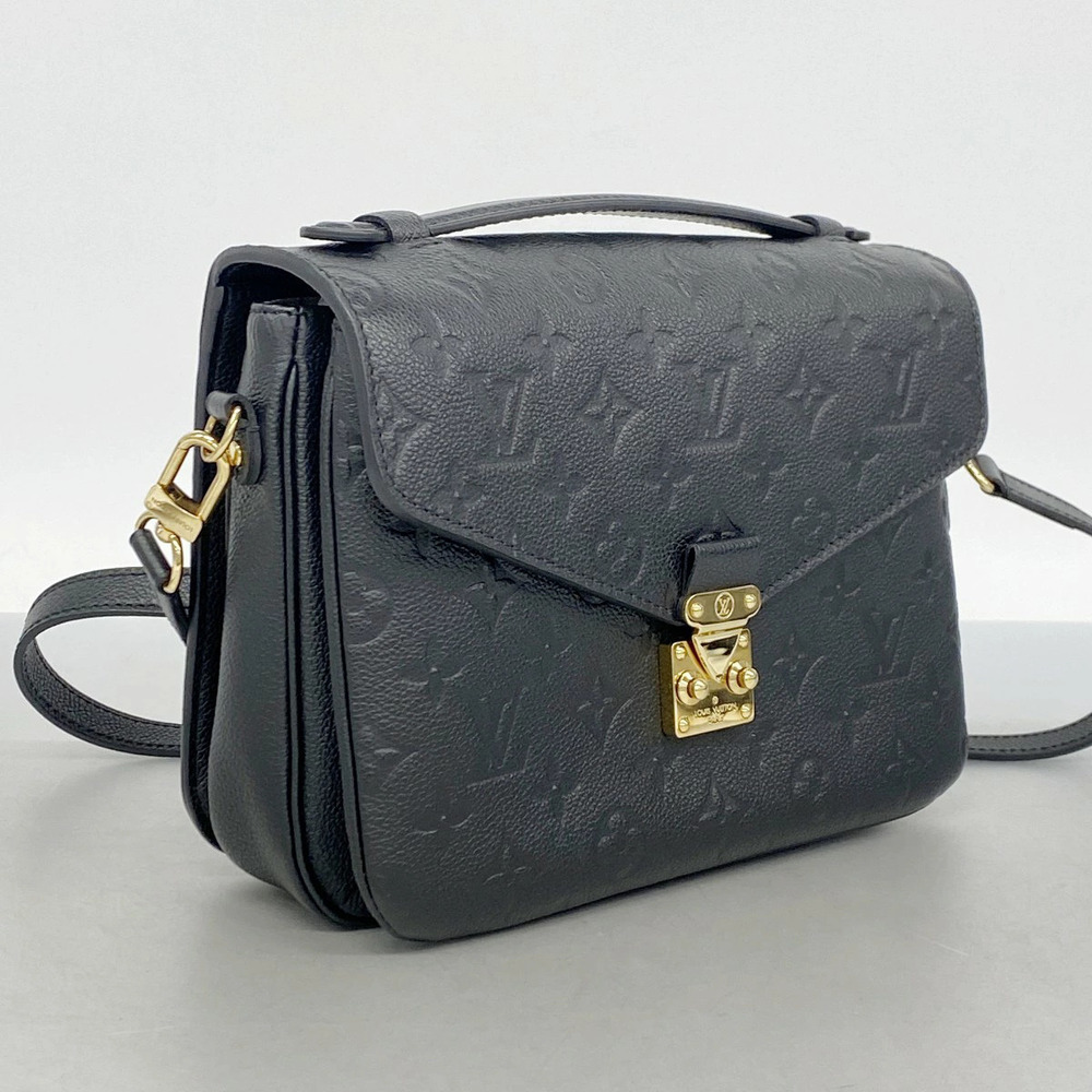 Louis Vuitton Black Empreinte Bag Handbag Pochette Noir Monogram Metis